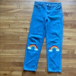 Girls 🌈 print jeans 11-12